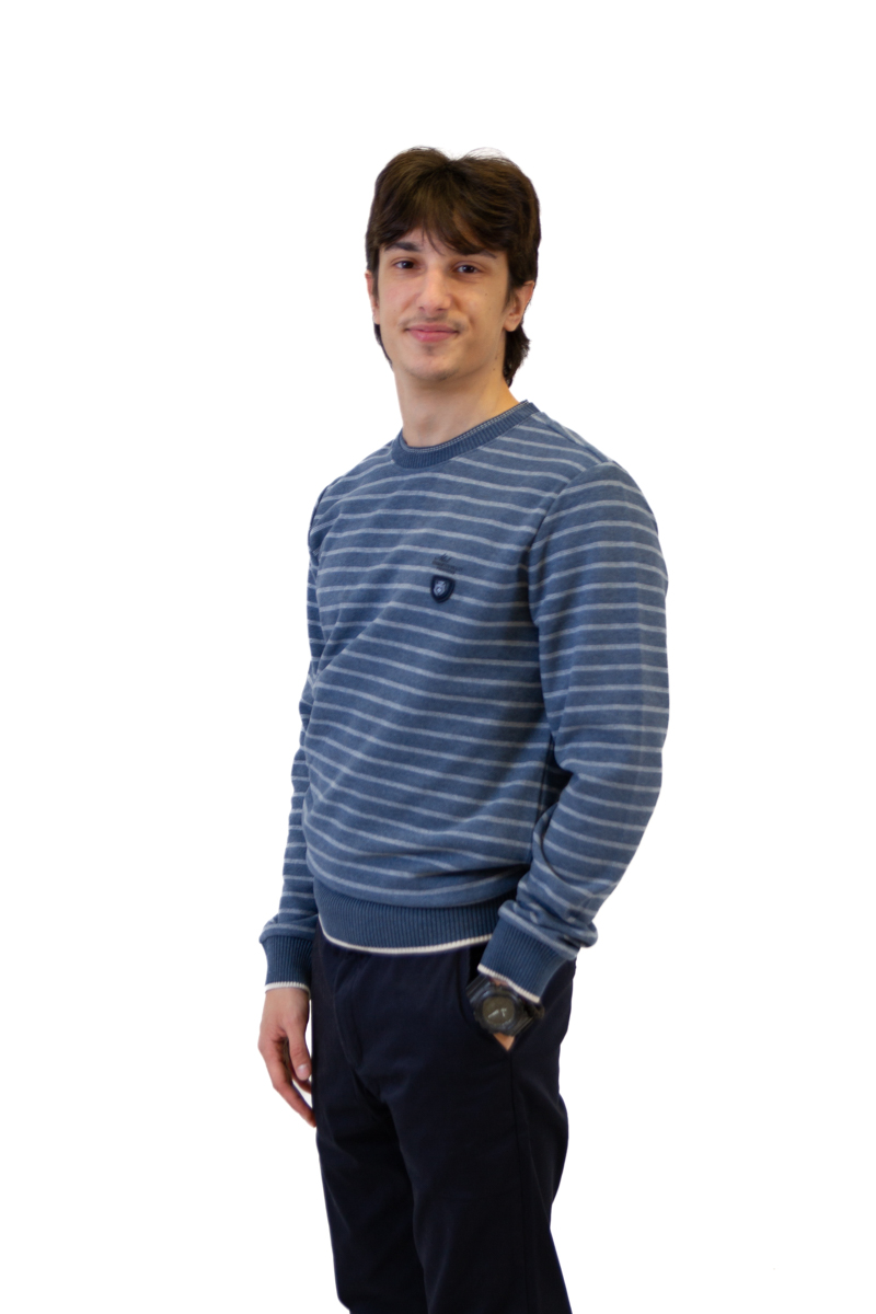 Muški duks na prugice