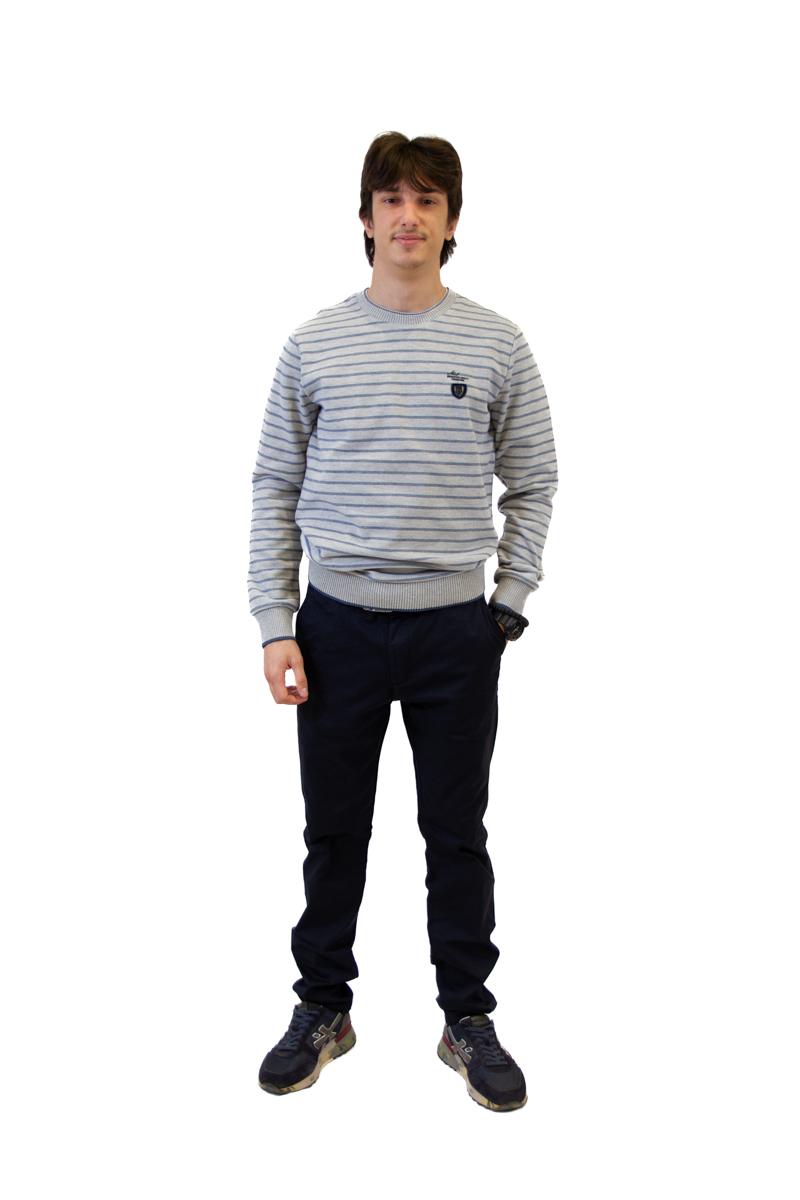 Muški duks na prugice