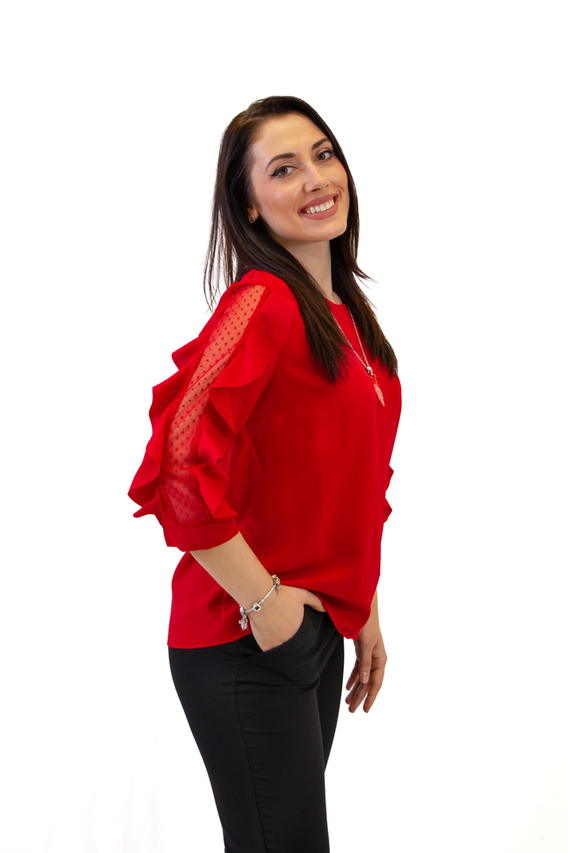 Svilena bluza 3/4 rukav