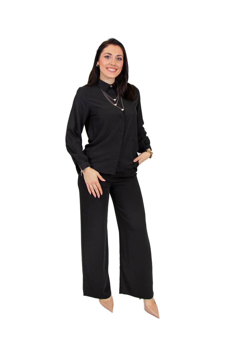 Svilena bluza sa ogrlicom