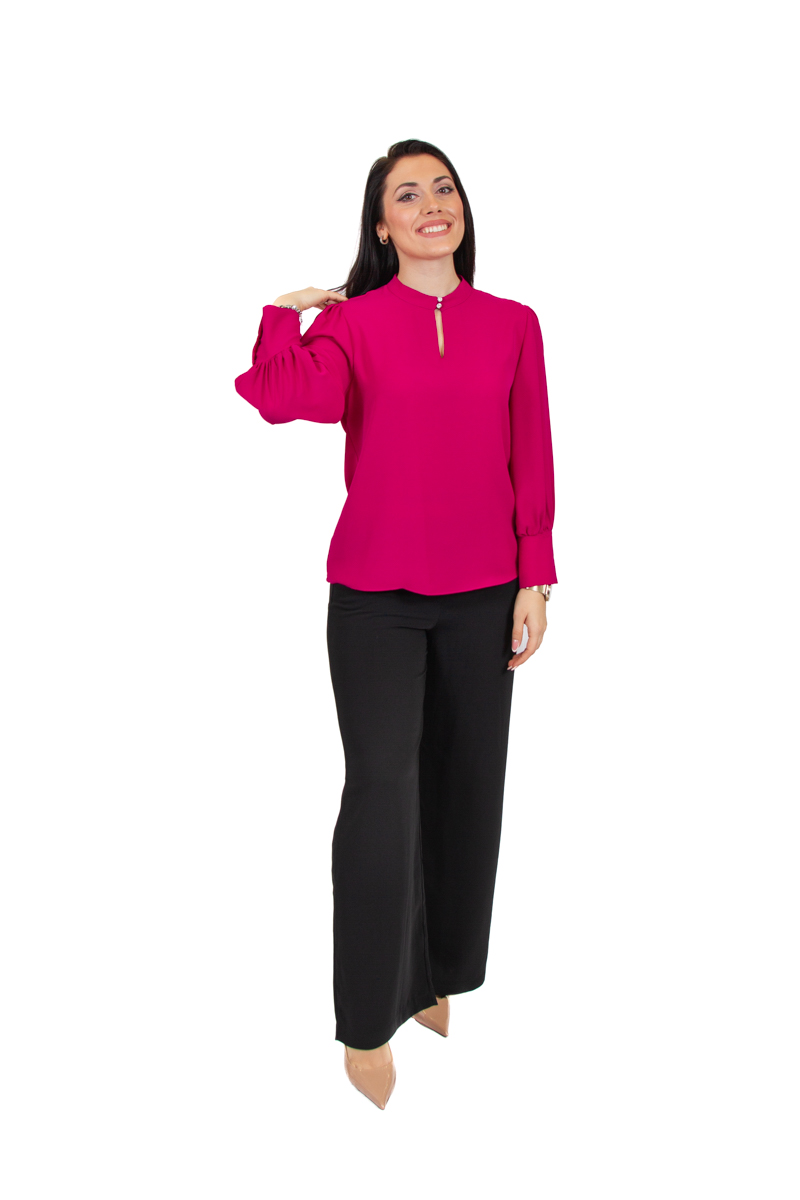 Svilena bluza na dug rukav