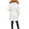 Ženska bela zimska jakna