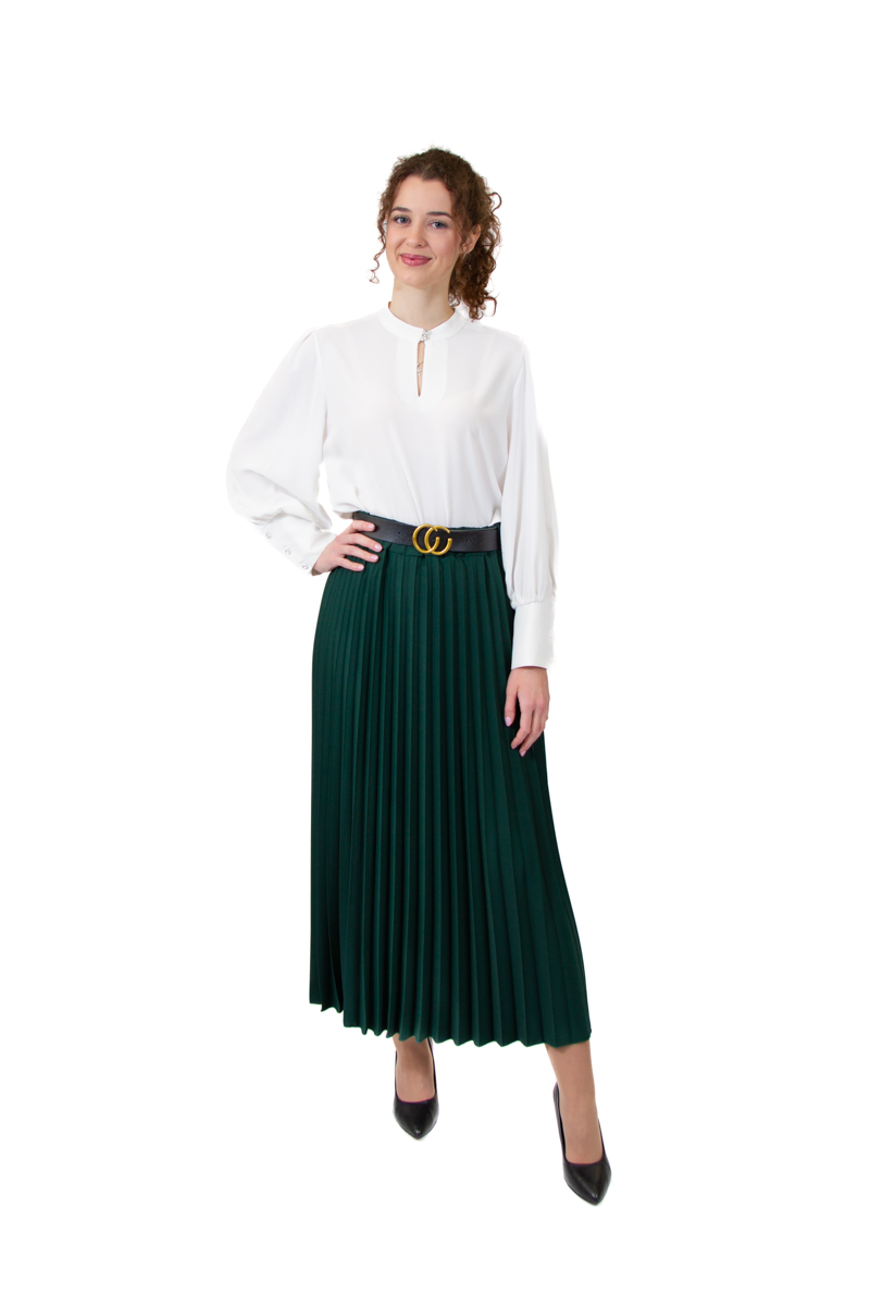 plisirana suknja Jednobojna plisirana suknja