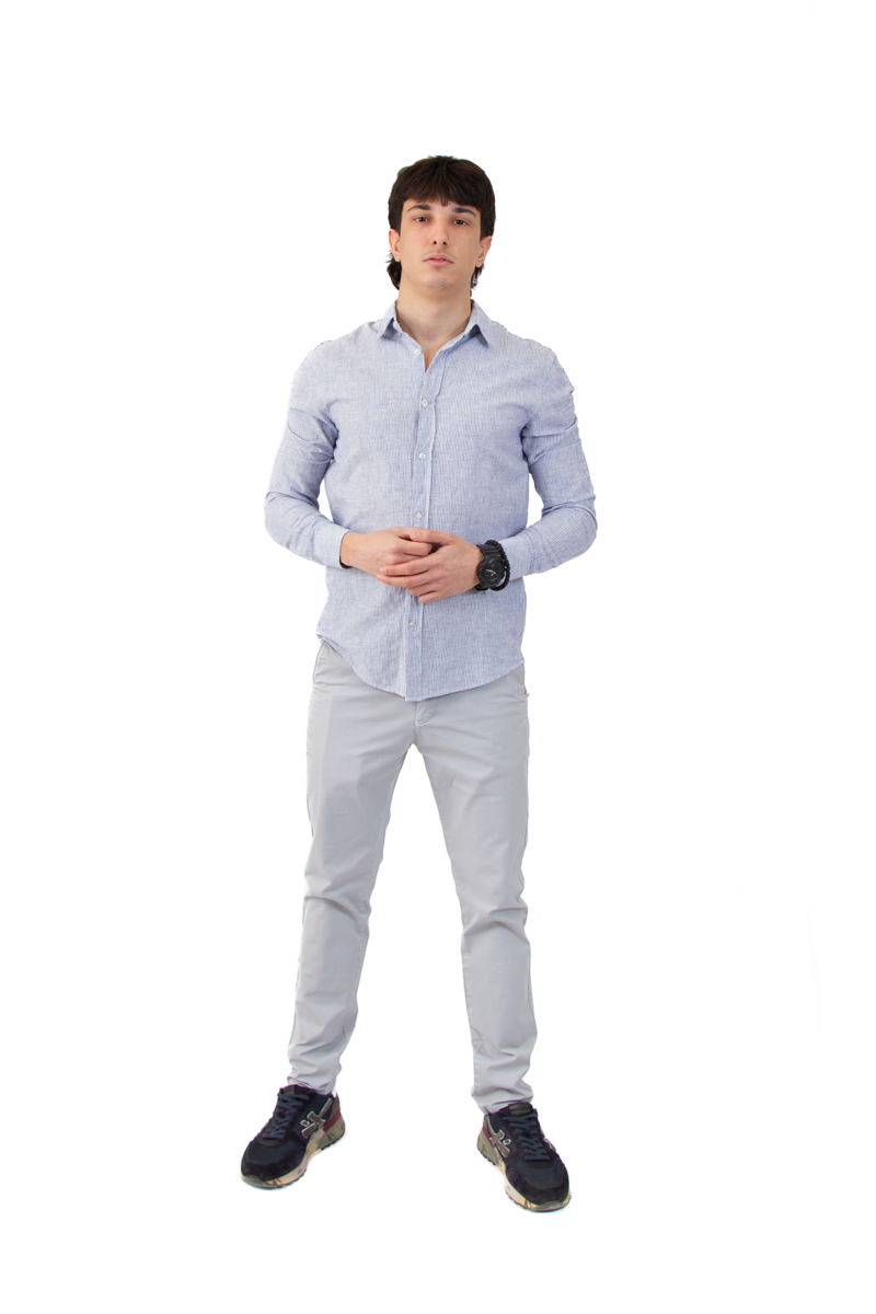 IMG_2402 Lanena muška košulja na prugice