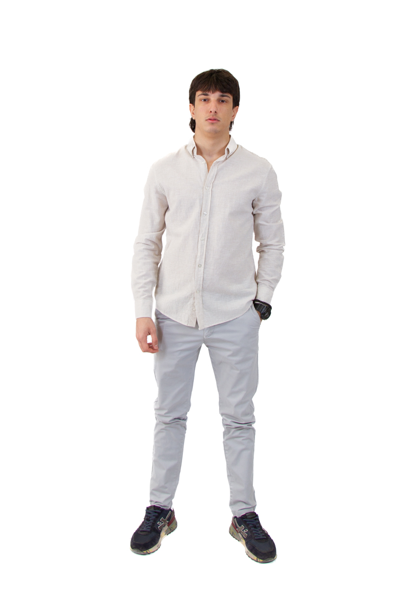 IMG_2418 Lanena muška košulja na prugice